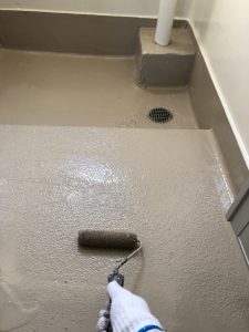 浴室の防水塗装