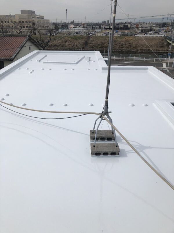 春日井市にて屋上の防水塗装 施工後