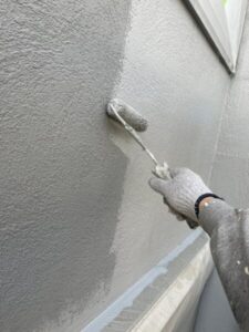 春日井市で貸家の外壁塗装　ジョリパット塗装